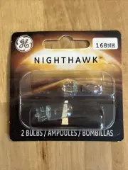 GE NIGHTHAWK Automotive Bulbs 2 Pack 168NH/BP2 12v Mini Bulb NEW