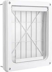 Pet Door for Cats and Dogs - Weatherproof Pet Door with Locking Panel,Tunnel Adjustable Pet Safe Dog Door Gates with Transparent Flap