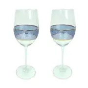 Michael Wainwright Set of 2 Panthera Glass Wine Glasses 116PA64