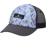 Quiksilver Pidgeon Coop Trucker Hat Lavender Blue Snapback Cap NWT Surf Skate