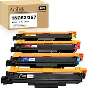 Artitech TN253 TN257 Toner Cartridges Compatible for Brother TN-253 TN-257 Replacement for Brother MFCL3750CDW DCPL3510CDW HLL3230CDW HLL3270CDW MFCL3745CDW MFCL3770CDW Printer (1B 1C 1M 1Y)