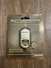 NEW hillman bottle opener keychain with led light - SHIPS FREE