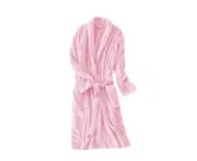 Men's Women's Supersoft Bathrobe Dressing Pink L/XL - Pink