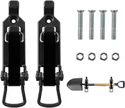 Shovel Holder Clamp, Metal Rubber Clamp Shovel Mount with Screws, Space Saving Wall Mounting Brackets, Sturdy Quick Release Roof Shovel Holder Clamp, Multipurpose Axe Holder Mount Kit for Truck