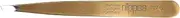 nippes Solingen Tweezers with Slanted Tip, Stainless Steel, 9.5 cm, Gold-Plated, Eyebrow Plucking Tweezers, Slanted Tweezers, for Precise Hair Removal, Made in Germany