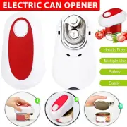 One Touch Smooth Felt Kitchen Tin Can Opener Electric Automatic Bottle Lid Jar