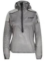 Adidas Agravic Windbreaker Jacket Women’s Grey Size UK Large (RefR16)