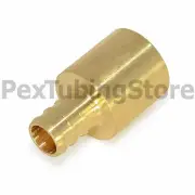 (5) 3/8" PEX x 1/2" Male Sweat Adapters - Brass Crimp Fittings