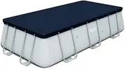 Bestway Oval Power Steel PVC Pool Cover, Fits 13 ft 3 Inch x 6 ft 7 Inch - 13 ft 6 Inch x 6 ft 7 Inch Pools