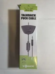 Tomee Talkback Puck Cable Headset Adapter For Xbox 360 - New