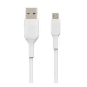 Belkin BoostCharge 1.01 m Micro-USB/USB-A Data Transfer Cable - First End: 1 x USB Type A - Male - Second End: 1 x Micro USB - Male - White