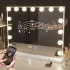 Large Bluetooth Hollywood Mirror Vanity Makeup with Lights,Hollywood Lighted Mir