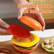 Mini Burger Dessert Plate Sushi Chips Tomato Sauce Dip Dish Kimchi Bowl 6-Layer