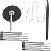 NUOBESTY Metal Chain Desk Pen with Stand Writing Pen Business Signature Pen for Adults and Students