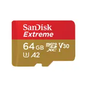 SanDisk Extreme SQXAH 64GB MicroSDXC Memory Card [SDSQXAH-064G-GN6AA]