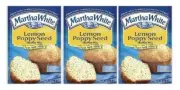 Martha White Lemon Poppy Seed Muffin Mix 3 Bag Pack
