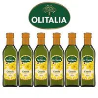 在飛比找PChome24h購物優惠-Olitalia奧利塔頂級芥花油禮盒組(500mlx6瓶)