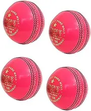 CW League Special Pink Pack of 4 Genuine Leather Ball Weight 156gm Youth & Boys