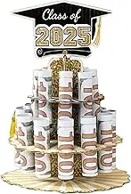 Graduation Cash Holder - 2025 Graduation Paper Money Holder,Class Of 2025 Table Centerpieces 3 Tier Party Decor for High School, Graduates & Classroom