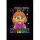 I Believe Being Different Can Mean You Make The Different: Blank Journal, Wide Lined Notebook/Composition, Autism Awareness Puzzle Color Autistic Quot