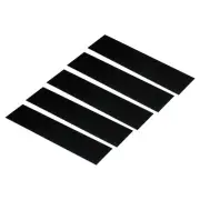 5Pcs 8"x2" Blank Engraving Name Plate Personalized Laser Printing Plate Black