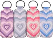 DMLSKY Chapstick Holder Keychain Lip Balm Holder Sleeve Pouch for Mini Lipstick