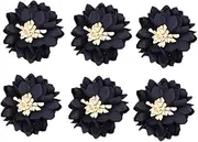 COHEALI 20pcs Navy Chrysanthemum Flower Embellishments for DIY Crafts Clothing Shoes Accessories Durable Decor for Creative Projects for Hair Accessories Home Decor
