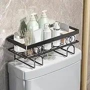 Toilet Shelf Over The Toilet Bathroom Organiser, Metal Toilet Stand Toilet Paper Holder, Toilet Bathroom Shelf Over The Toilet Storage Shelf for Bathroom, 34 x 15 x 16 cm