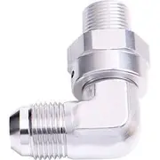 Aeroflow 90° NPT Swivel to Male AN Flare Adapter 1/2" to -12AN, AF922-12-08S