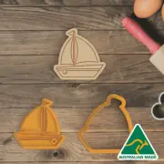 Sail Boat Cookie Cutter and Embosser Stamp