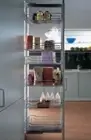 PULL OUT PANTRY UNIT- SOFT CLOSE, 220LB (100KG) WITH 5 CHROME BASKETS