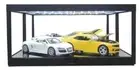 1:18/1:24 Stackable Display Case w/ LED Lights -- Black -- King Creations