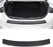 Hugeek Rear Bumper Protector for Mazda 3 2019-2025 Car Accessories ABS Plastic Material Matte Black Resistant Trunk Door Entry Guards