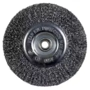Steel 6" Coarse Wire Wheel Brush - Heavy-Duty NEW Bench Grinder