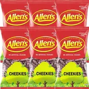 Allens Cheekies Chocolate Flavoured Jelly Babies 6 Pack 1.3kg Bulk Bags