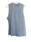 NWT Nine Britton Light Blue High Neck Sleeveless Top Size XL