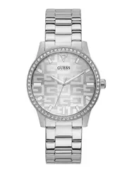 GUESS Women's Silver G Check Watch