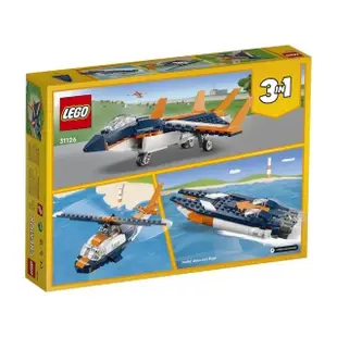 【LEGO 樂高】創意百變系列 3合1 31126 超音速噴射機(飛機玩具 積木)