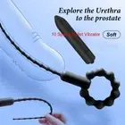 Men Strong Vibrating Penis Plug Stimulator Sounds Urethral Vibrator Male Sex Toy
