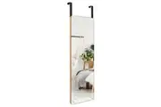 Giantex Full Length Mirror Wall Door Mounted Rectangle Modern Make Up Vanity Mirror,Natural