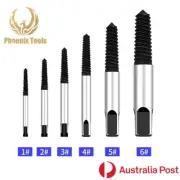 6Pc Screw Extractor Set Easy Out Stud Remover Broken Damaged Screw Bolt Kit