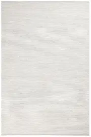 Lotta Grey and Natural White Felted Wool Rug