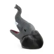 Simulate Animal Hand Puppet Head Hand Puppet Playing Fun Toy for Halloween Prop Home Party Kids Gift A7 elephant