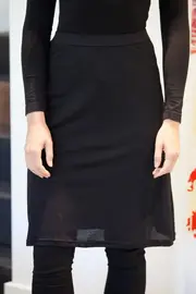 A Line Exposed Zip Skirt--ZAV-ZA0460