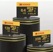 256GB/128GB/64GB KODAK Micro SD Card - U3 4K HD Class 10 Flash Memory Card