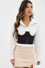 Black Waist Cinch Corset Belt - Size S, Women's Lingerie