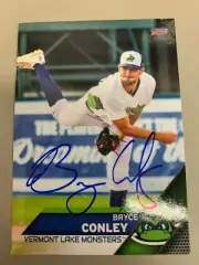 Bryce Conley 2017 Vermont Lake Monsters Signed Team Card
