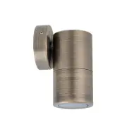 Pillar Light Fixed GU10 Antique Brass IP65 Round Back Plate