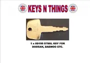 1 X NUMBER D100 PLANT, MACHINERY KEY FOR DOOSAN, DAEWOO, ETC