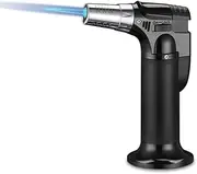 Ariv Refillable Welding Torch Jet Lighter Windproof Cigar Blow Torch,Adjustable Flame Refillable Butane gas Lighter, Perfect for Baking, Cooking BBQ,Butane Not Included (Black)